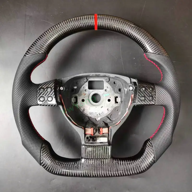 Custom Real Carbon Fiber Steering Wheel for Volkswagen Golf 5 MK5 GTI R32 Jetta - O<i></i>nasen Brand